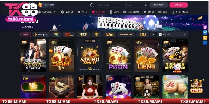 Bật mí nguyên nhân game bài tại TX88 được lòng cược thủ nhiều đến vậy
